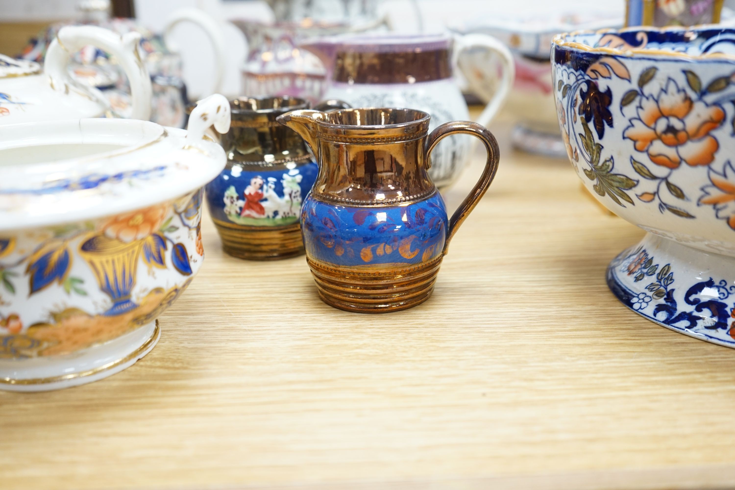 A group of 19th century English ceramics to include